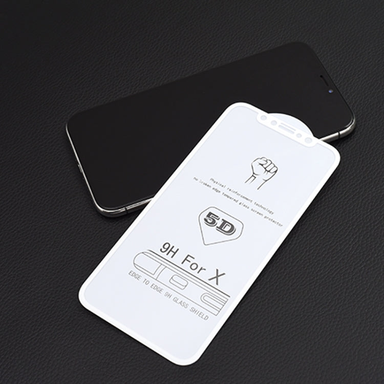 9H 5D Full Glue Full Screen Tempered Glass Film for iPhone 8 / 7, For iPhone SE 2020 / 8 / 7 (1 PC)