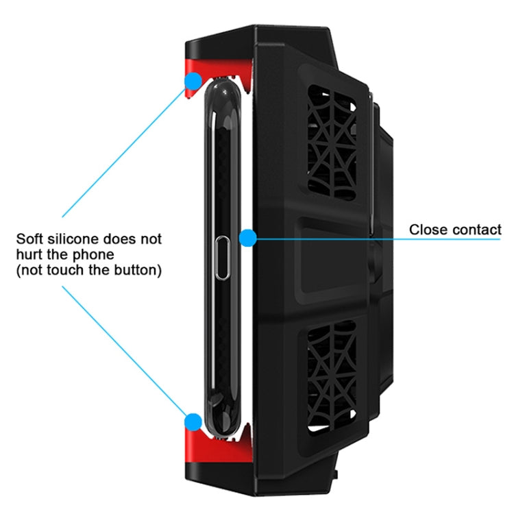 MB-F3 Mobile Phone Live Broadcast Gaming Semiconductor Radiator Back Clamp Cooling Fan, MB-F3
