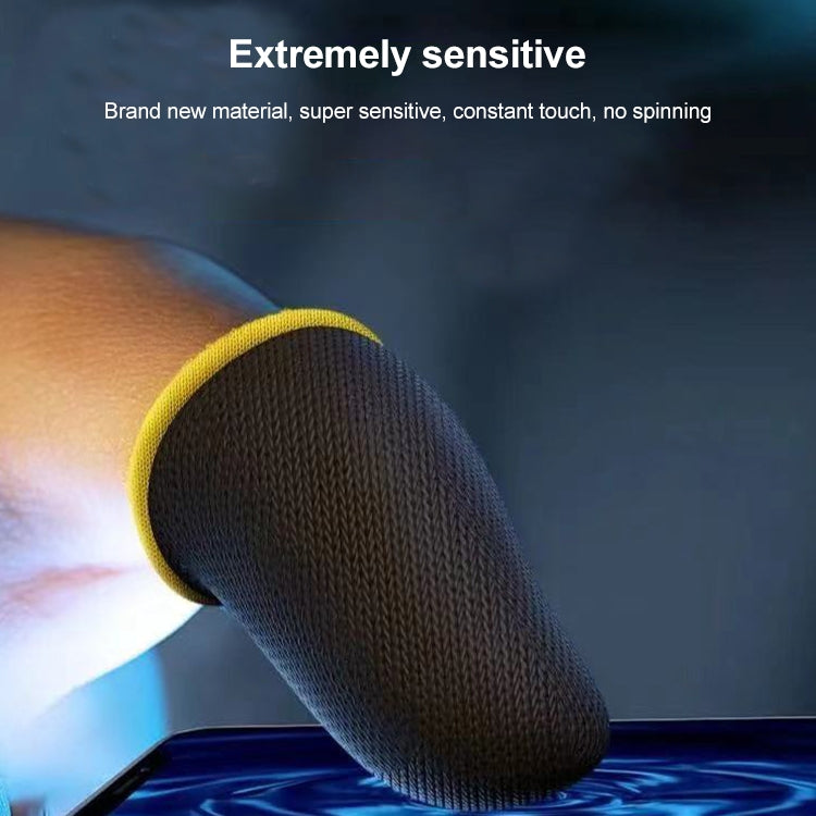 Silver Fiber Touchscreen Anti-slip Anti-sweat Gaming Finger Cover for Thumb / Index Finger