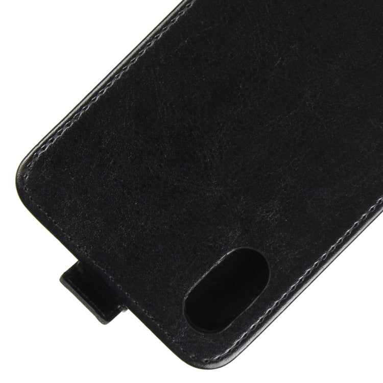 For iPhone X / XS Crazy Horse Texture Vertical Flip Leather Case with Card Slot & Photo Frame, For iPhone X, For iPhone X / XS