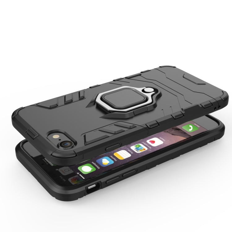 PC + TPU Shockproof Protective Case for iPhone 8 Plus & 7 Plus, with Magnetic Ring Holder, For 8P & 7P