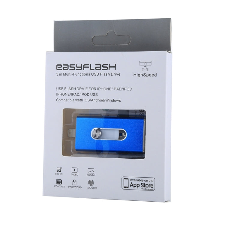 RQW-02  3 in 1 USB 2.0 & 8 Pin & Micro USB 16GB Flash Drive, RQW-02 Blue, RQW-02 Red, RQW-02 Silver, RQW-02 Black, RQW-02 Gold