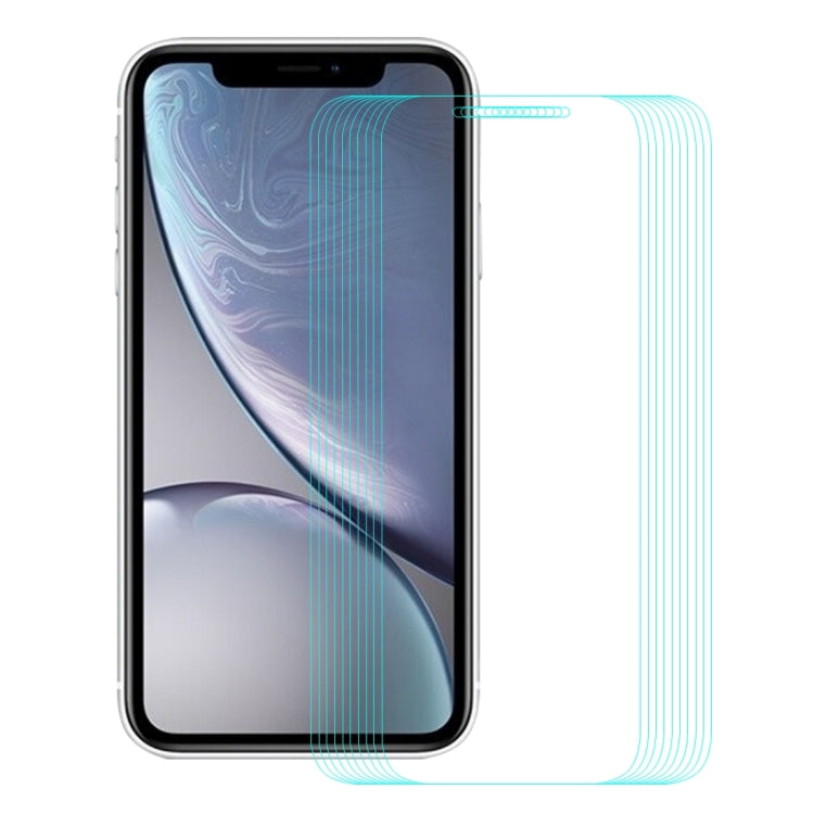 For iPhone XR 10pcs ENKAY Hat-Prince 0.26mm 9H 2.5D Tempered Glass Film, For XR (10 PCS)