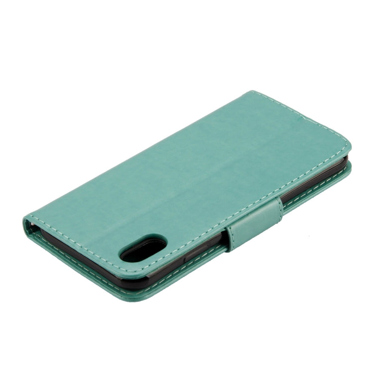 For iPhone XR Embossed Butterfly Pattern Horizontal Flip Leather Case with Card Slot & Holder & Wallet & Lanyard, For XR