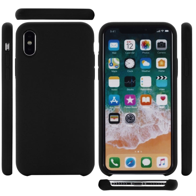 For iPhone XS Max Four Corners Full Coverage Liquid Silicone Protective Case Back Cover, XS Max, For XS Plus, For XS Max