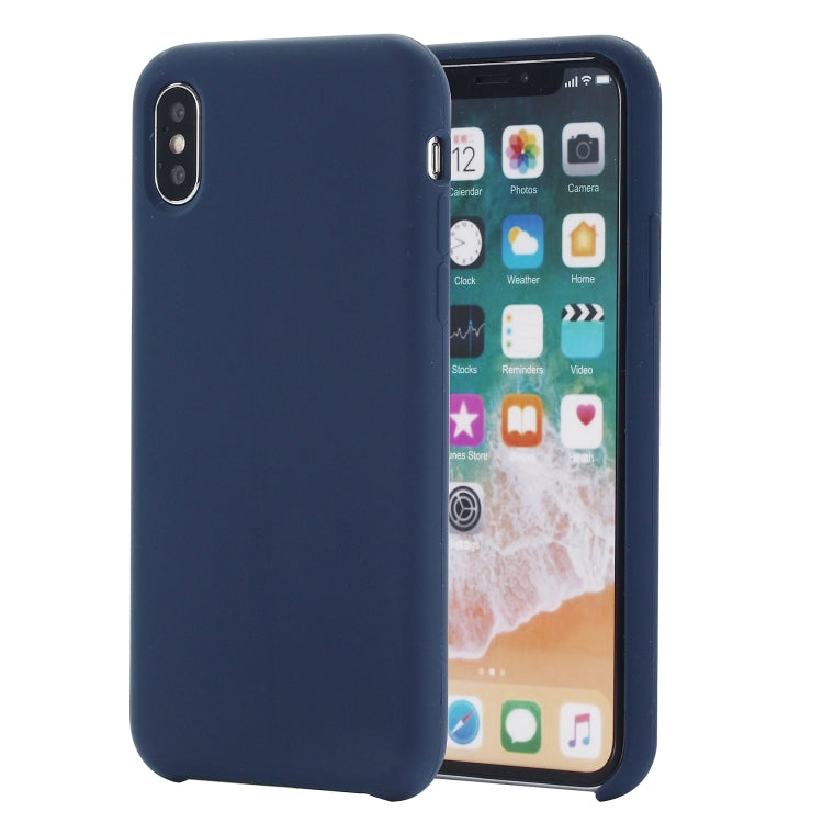 For iPhone XS Max Four Corners Full Coverage Liquid Silicone Protective Case Back Cover, XS Max, For XS Plus, For XS Max