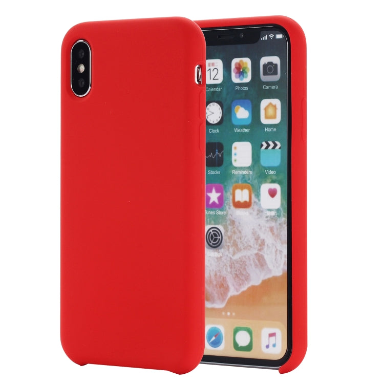For iPhone XS Max Four Corners Full Coverage Liquid Silicone Protective Case Back Cover, XS Max, For XS Plus, For XS Max