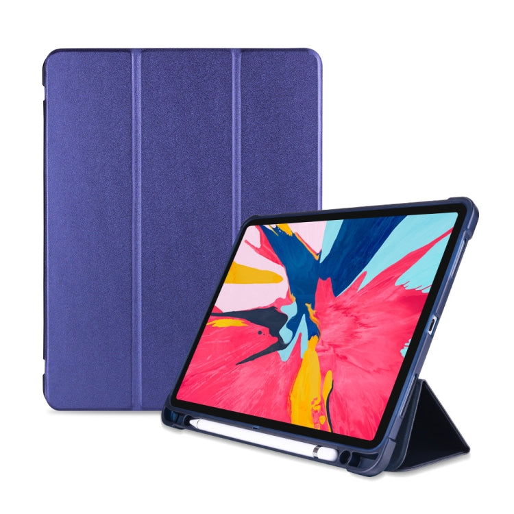 Three-folding Shockproof TPU Protective Case for iPad Pro 11 inch (2018) / (2020), with Holder & Pen Slot, iPad Pro 11 inch (2018) / (2020)