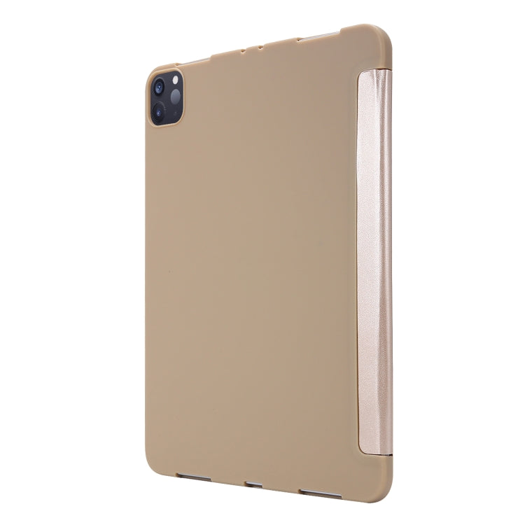For iPad Pro 11 (2020) PC + PU Leather Tablet Case with Three-folding Holder, For iPad Pro 11 (2020)