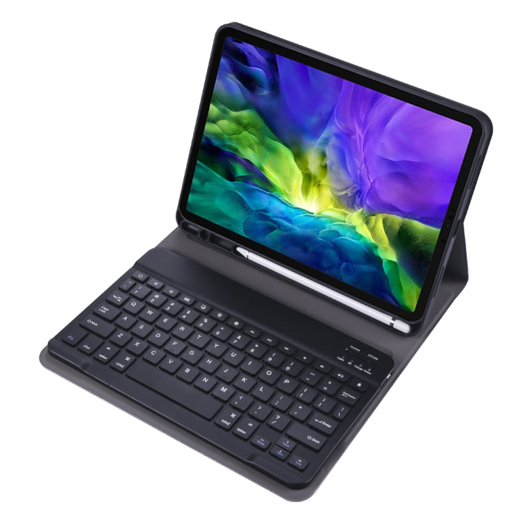 A11B Bluetooth 3.0 Ultra-thin ABS Detachable Bluetooth Keyboard Leather Tablet Case with Holder & Pen Slot for iPad Pro 11 2022 / 2021 / Air 5 / Air 4, For iPad Pro 11 2022 / 2021 / Air 5 / Air 4