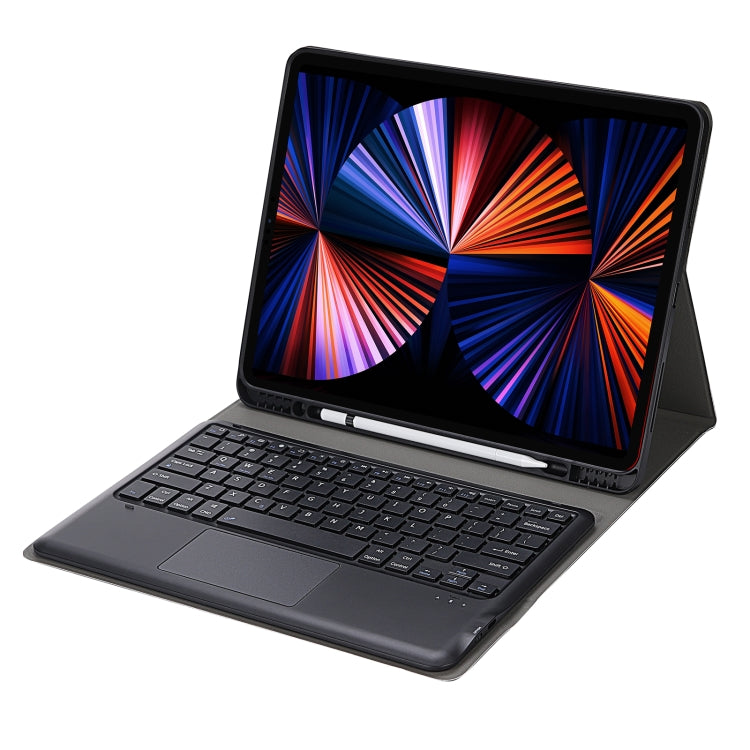 A12B-A Ultra-thin ABS Detachable Bluetooth Keyboard Tablet Case with Touchpad & Pen Slot & Holder for iPad Air 13 2024 / 2025 / Pro 12.9 2021