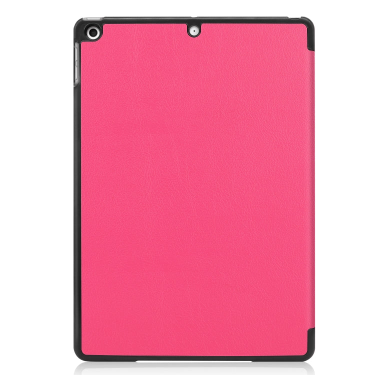For iPad 10.2 Custer Texture Horizontal Flip Smart PU Leather Case with Sleep / Wake-up Function & Three-folding Holder, For iPad 10.2