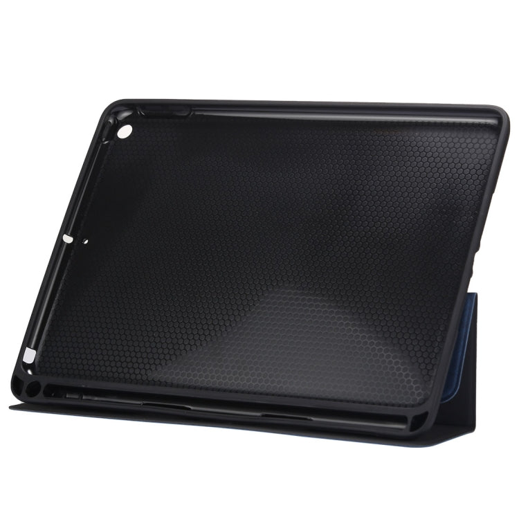 Cloth Texture Pattern Horizontal Flip Leather Case for iPad Pro 10.5 inch ,with Three-folding Holder & Pen Slots , For  iPad Pro 10.5, For iPad Pro 10.5