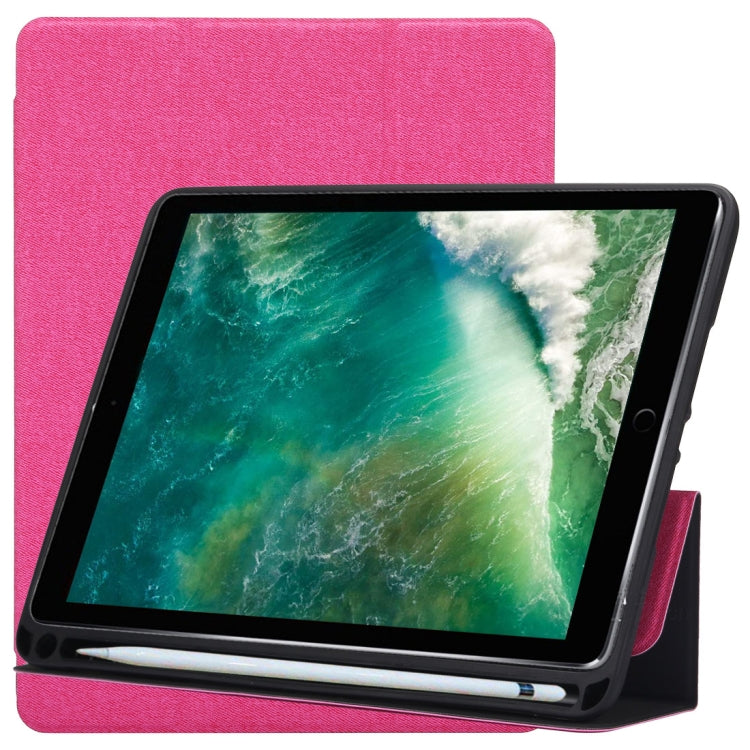 Cloth Texture Pattern Horizontal Flip Leather Case for iPad Pro 10.5 inch ,with Three-folding Holder & Pen Slots , For  iPad Pro 10.5, For iPad Pro 10.5