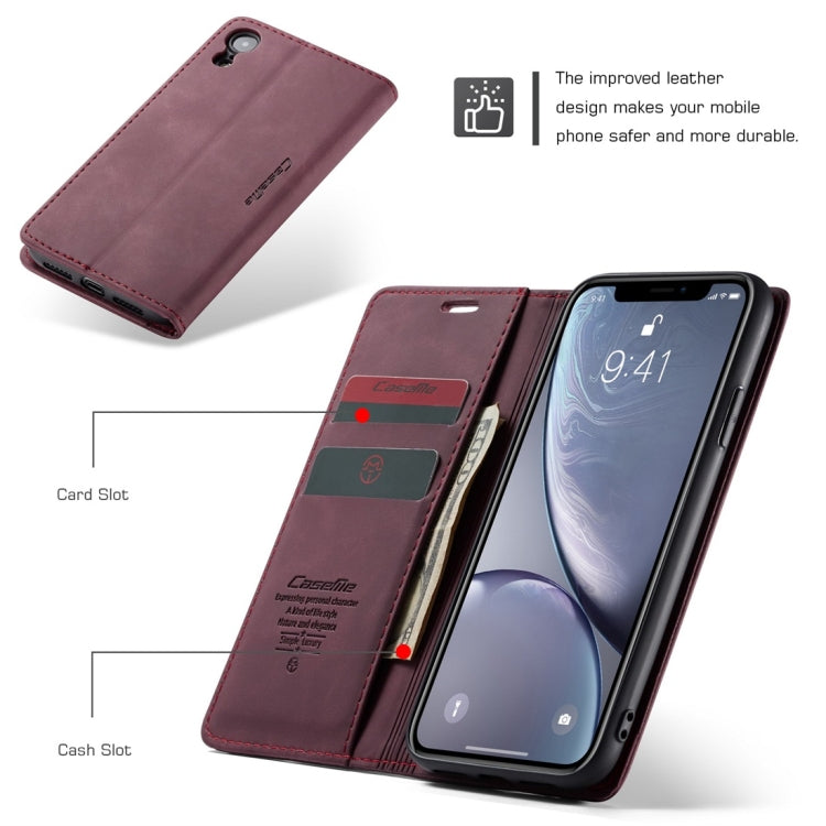 For iPhone XR CaseMe-013 Multifunctional Retro Frosted Horizontal Flip Leather Case with Card Slot & Holder & Wallet, For iPhone XR