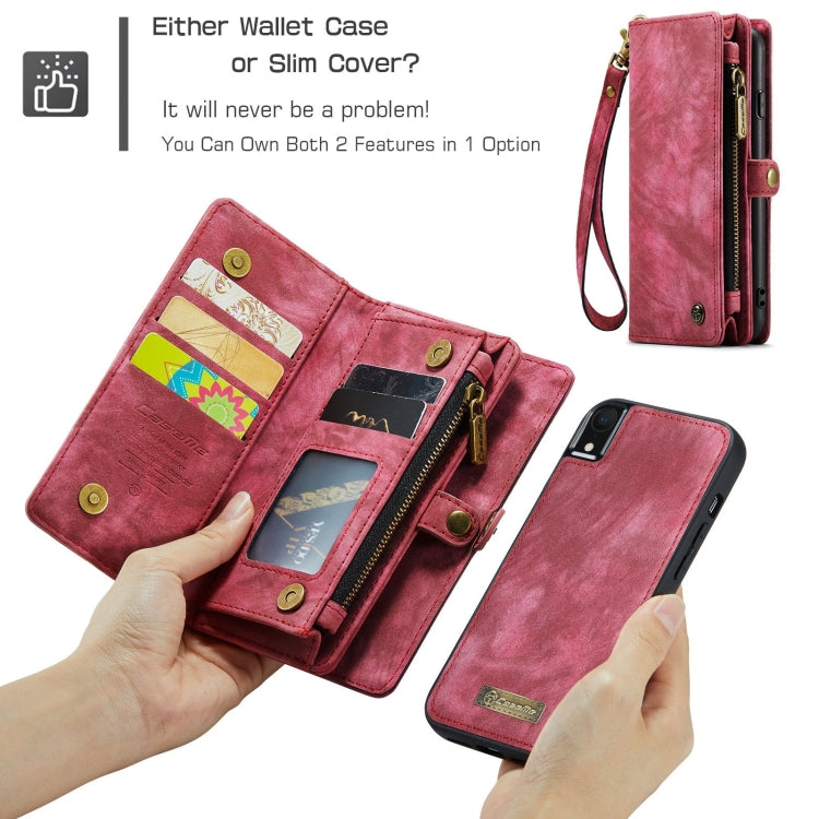 For iPhone XR CaseMe Detachable Multifunctional Horizontal Flip Leather Case with Card Slot & Holder & Zipper Wallet & Photo Frame, For iPhone  XR, For iPhone XR