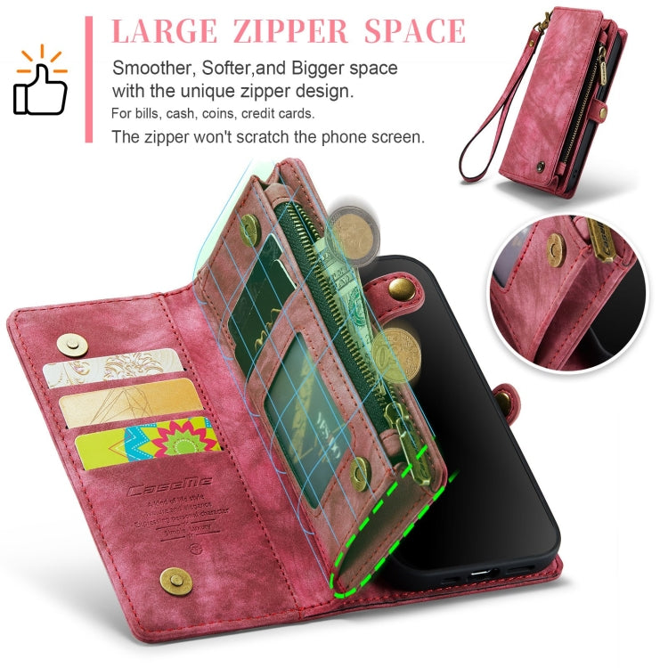 For iPhone XR CaseMe Detachable Multifunctional Horizontal Flip Leather Case with Card Slot & Holder & Zipper Wallet & Photo Frame, For iPhone  XR, For iPhone XR