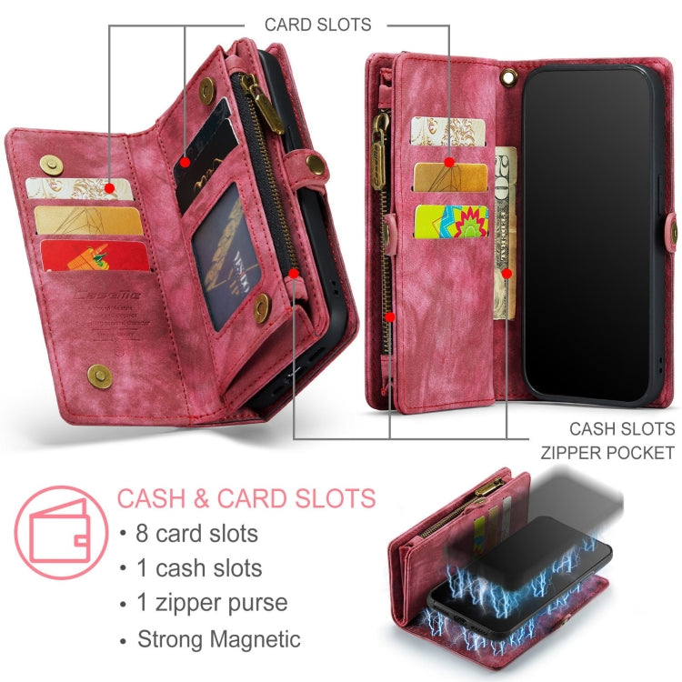 For iPhone XR CaseMe Detachable Multifunctional Horizontal Flip Leather Case with Card Slot & Holder & Zipper Wallet & Photo Frame, For iPhone  XR, For iPhone XR