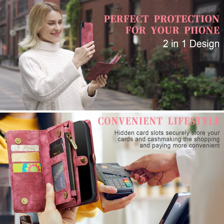 For iPhone XR CaseMe Detachable Multifunctional Horizontal Flip Leather Case with Card Slot & Holder & Zipper Wallet & Photo Frame, For iPhone  XR, For iPhone XR