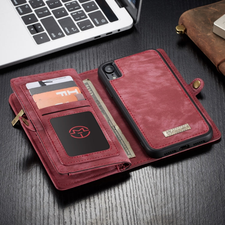 For iPhone XR CaseMe Detachable Multifunctional Horizontal Flip Leather Case with Card Slot & Holder & Zipper Wallet & Photo Frame, For iPhone  XR, For iPhone XR