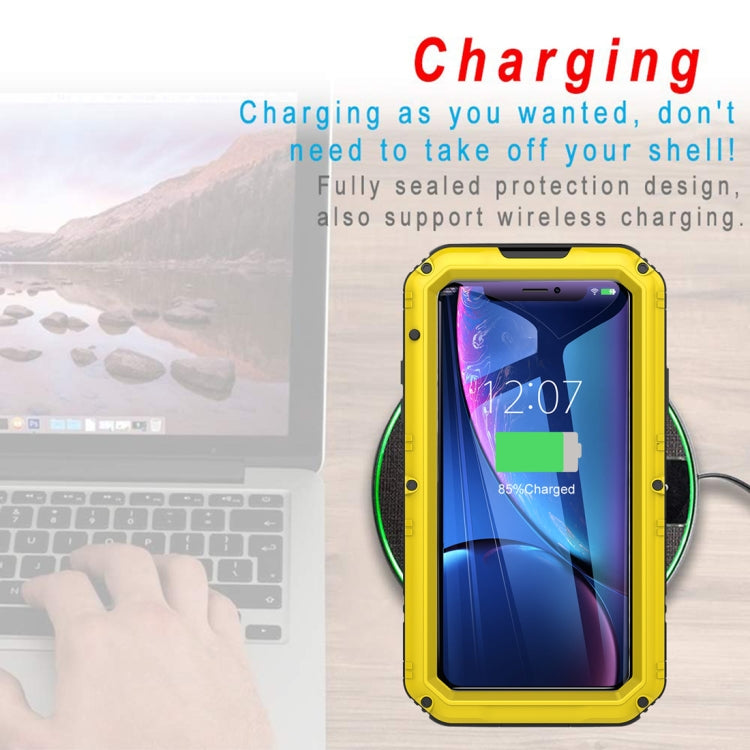 For iPhone XR Waterproof Dustproof Shockproof Zinc Alloy + Silicone Case, iPhone XR
