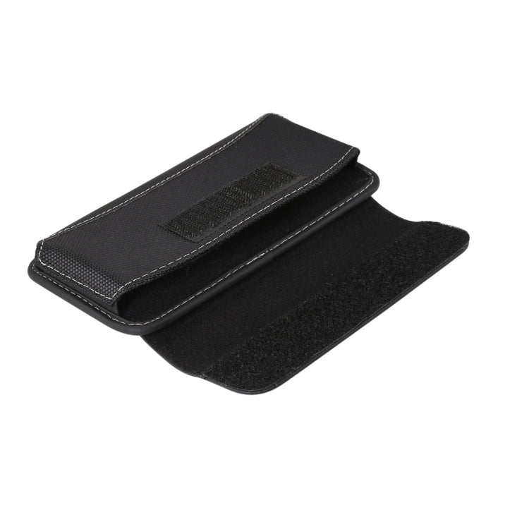 Men Universal Oxford Cloth Portable Mobile Phone Waist Pack Leather Case For 5.2 Inch or Below Smartphones