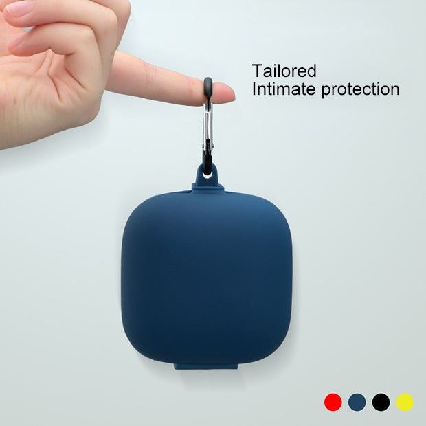 Solid Color Silicone Wireless Bluetooth Earphone Protective Case for Beats Powerbeats Pro, Black, Dark Blue, Gray Blue, Grass Green, Grey, Light Purple, Mint Green, Purple, Red, Wine Red