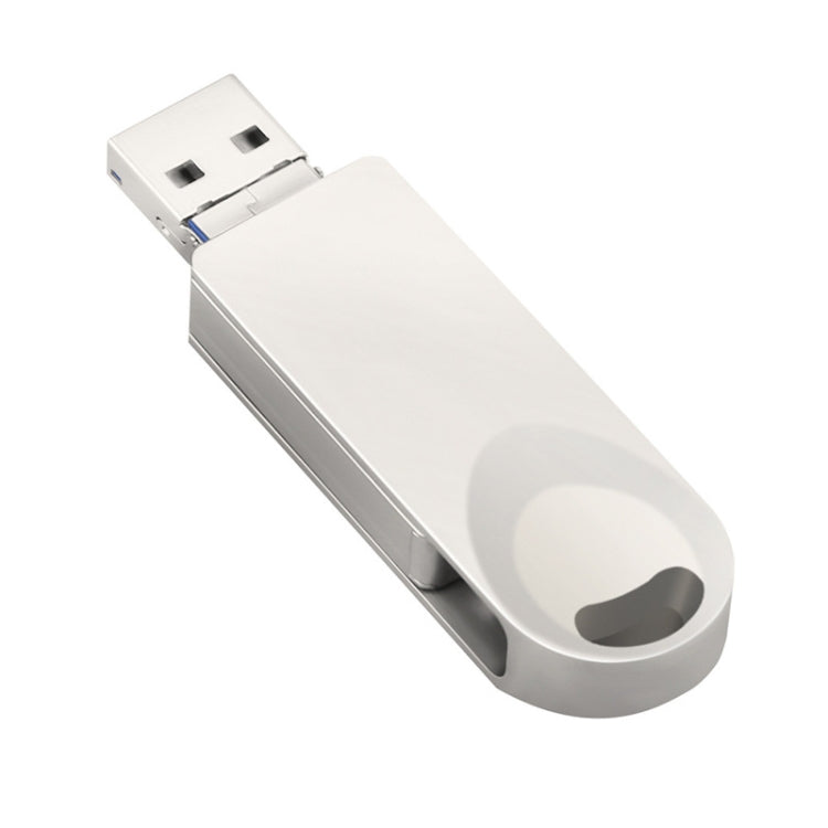 S29 3 in 1 32GB Micro USB + USB + 8 Pin Interface Metal Twister Flash Disk, 32GB