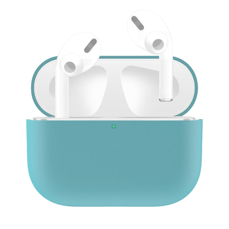 For AirPods Pro Solid Color Silicone Earphone Protective Case, Black, Baby Blue, Coffee, White, Dark Blue, Yellow, Pink, Green, Grey, Light Pink, Watermelon Red, Light Purple, Purple, Red