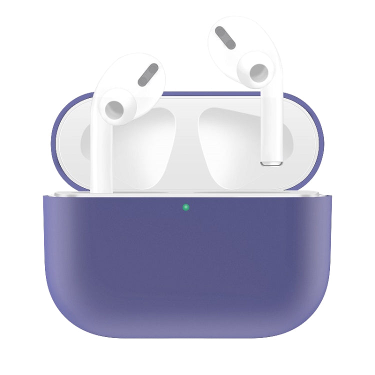 For AirPods Pro Solid Color Silicone Earphone Protective Case, Black, Baby Blue, Coffee, White, Dark Blue, Yellow, Pink, Green, Grey, Light Pink, Watermelon Red, Light Purple, Purple, Red