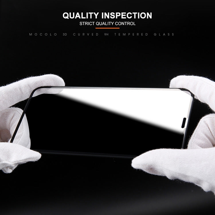 For iPhone XS / X mocolo 0.33mm 9H 3D Round Edge Tempered Glass Film, iPhone XS / X