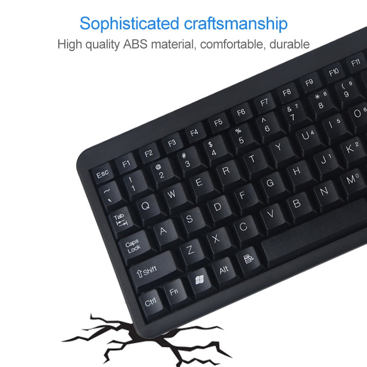 DS-8900 PS / 2 Interface Prevent Water Splashing Laser Engraving Character One-piece Wired Trackball Keyboard, Length: 1.5m, DS-8900 PS/2