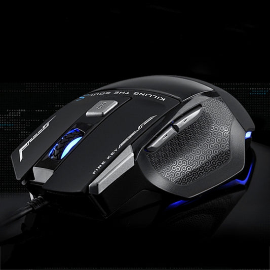 AULA Series SoulKiller II Colourful Light 7D Optical Competitive USB Wired Game Mouse, Maximum Resolution of 3500 DPI, SoulKiller II(B)