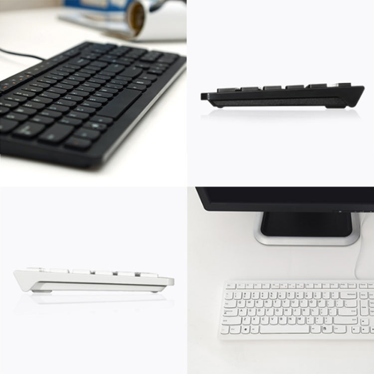 Lenovo K5819 Office Simple Ultra-thin Wired Keyboard, K5819 (Black)