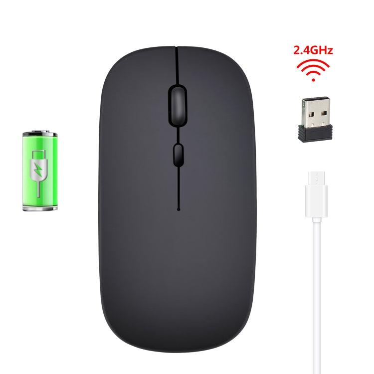 HXSJ M80 2.4GHz Wireless 1600DPI Three-speed Adjustable Optical Mute Mouse, Black, Grey, Gold, Rose Gold, Silver, White