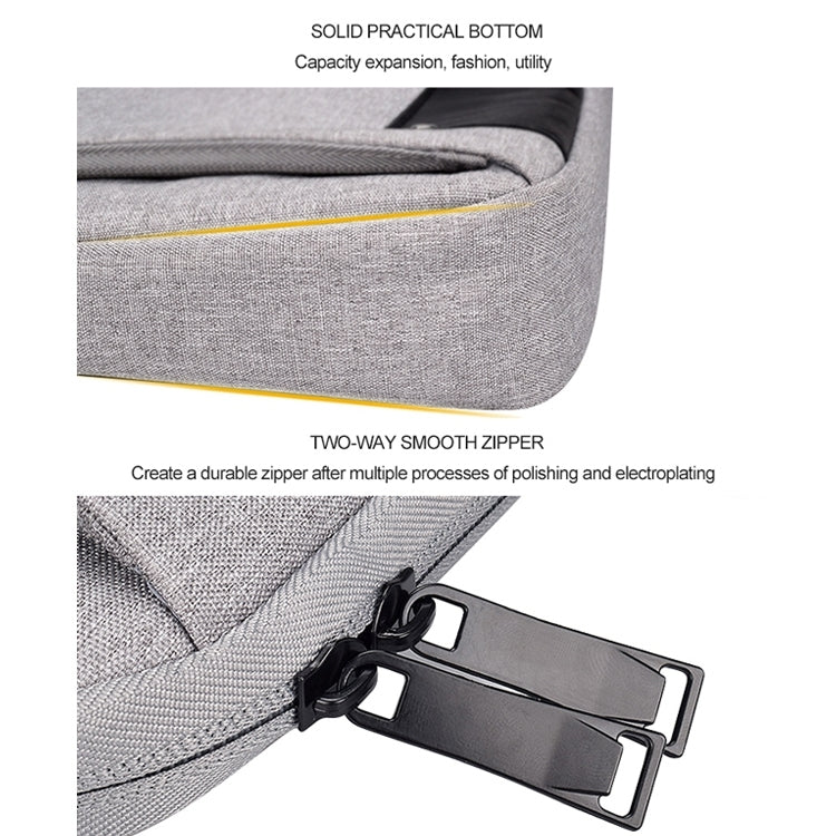 DJ08 Oxford Cloth Waterproof Wear-resistant Laptop Bag for 14.1 inch Laptops, with Concealed Handle & Luggage Tie Rod & Adjustable Shoulder Strap, 14.1 inch