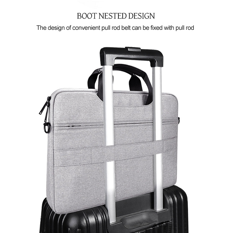 DJ08 Oxford Cloth Waterproof Wear-resistant Laptop Bag for 14.1 inch Laptops, with Concealed Handle & Luggage Tie Rod & Adjustable Shoulder Strap, 14.1 inch