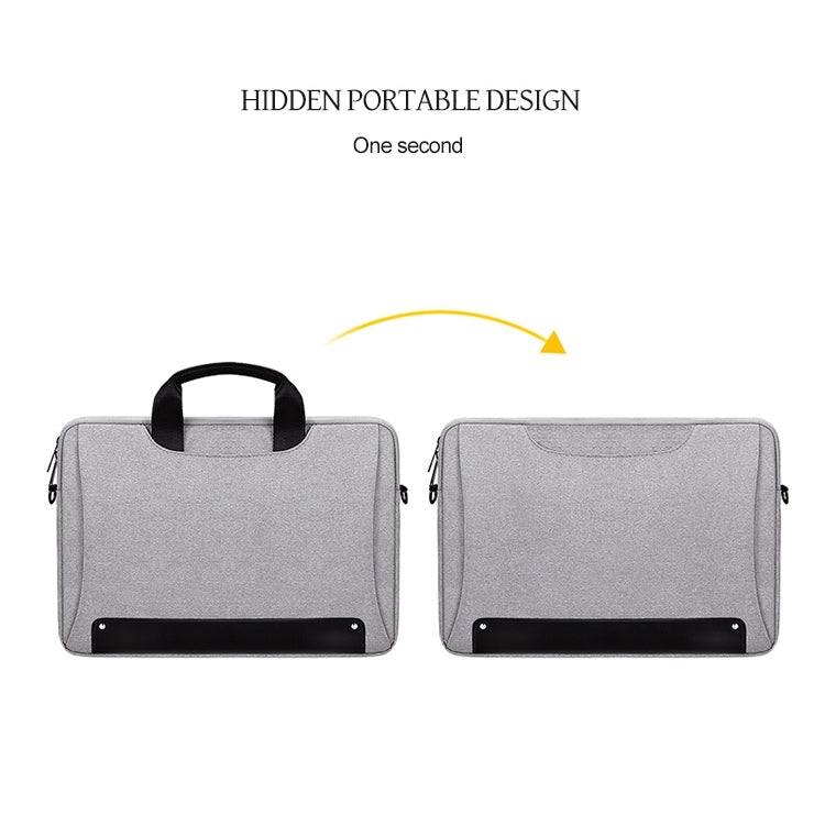 DJ08 Oxford Cloth Waterproof Wear-resistant Laptop Bag for 15.4 inch Laptops, with Concealed Handle & Luggage Tie Rod & Adjustable Shoulder Strap, 15.4 inch