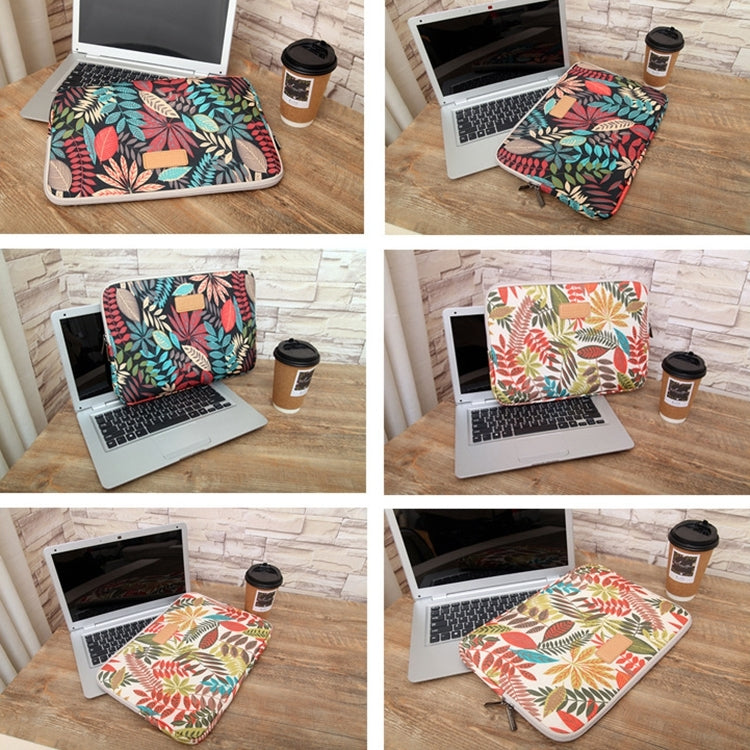 Lisen 9.8 inch Sleeve Case Colorful Leaves Zipper Briefcase Carrying Bag, 9.8 inch