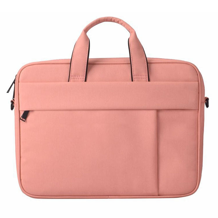 DJ03 Waterproof Anti-scratch Anti-theft One-shoulder Handbag for 14.1 inch Laptops, with Suitcase Belt, DJ03 14.1 inch Black, DJ03 14.1 inch Pink, DJ03 14.1 inch Navy Blue
