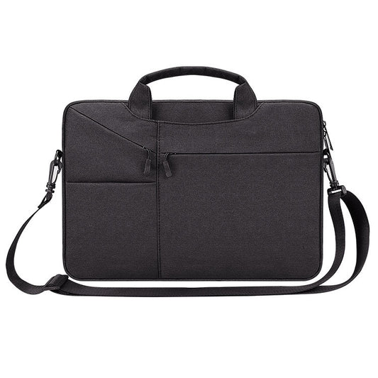 ST02S Waterproof Tear Resistance Hidden Portable Strap One-shoulder Handbag for 13.3 inch Laptops, with Suitcase Belt, ST02S 13.3 inch Black, ST02S 13.3 inch Dark Gray, ST02S 13.3 inch Pink, ST02S 13.3 inch Light Grey, ST02S 13.3 inch Navy Blue