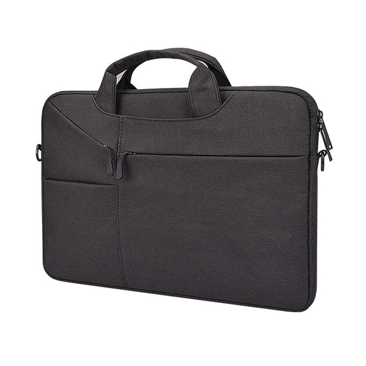 ST02S Waterproof Tear Resistance Hidden Portable Strap One-shoulder Handbag for 15.6 inch Laptops, with Suitcase Belt, ST02S 15.6 inch Black