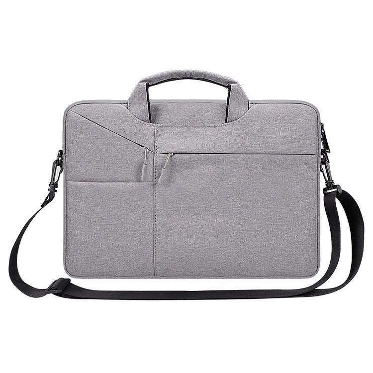 ST02S Waterproof Tear Resistance Hidden Portable Strap One-shoulder Handbag for 15.6 inch Laptops, with Suitcase Belt, ST02S 15.6 inch Black