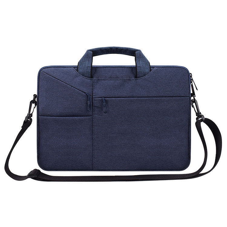 ST02S Waterproof Tear Resistance Hidden Portable Strap One-shoulder Handbag for 15.6 inch Laptops, with Suitcase Belt, ST02S 15.6 inch Black