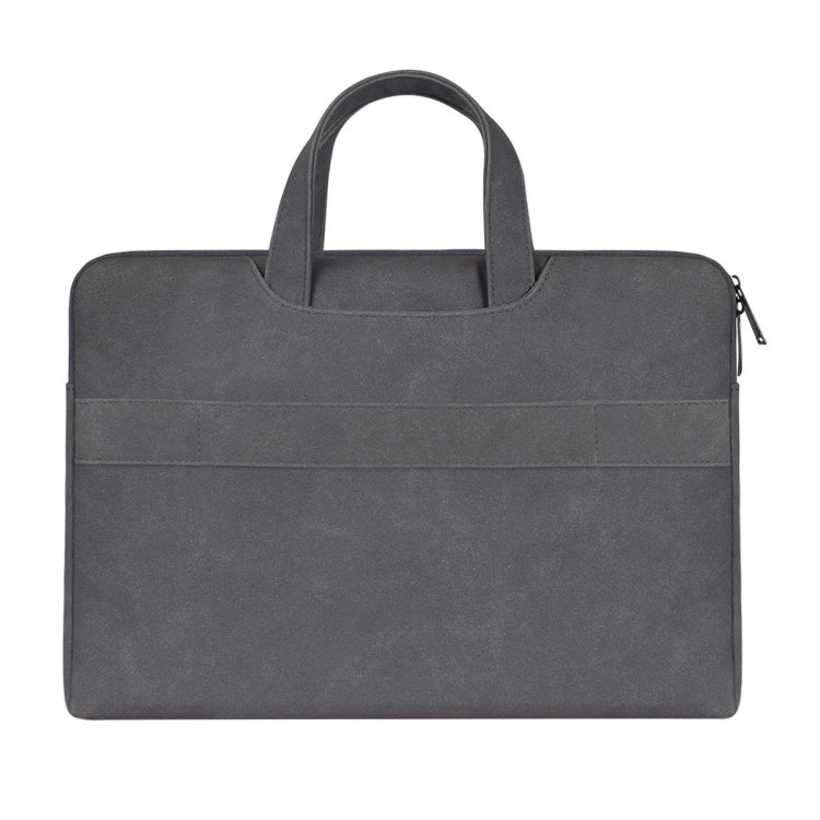 ST06 Waterproof PU Leather Zipper Hidden Portable Strap One-shoulder Handbag for 13.3 inch Laptops, with Suitcase Belt, ST06 13.3 inch Dark Gray, ST06 13.3 inch Pink, ST06 13.3 inch Light Grey
