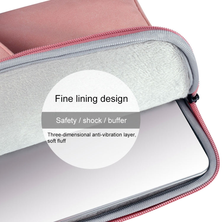 ST06 Waterproof PU Leather Zipper Hidden Portable Strap One-shoulder Handbag for 13.3 inch Laptops, with Suitcase Belt, ST06 13.3 inch Dark Gray, ST06 13.3 inch Pink, ST06 13.3 inch Light Grey