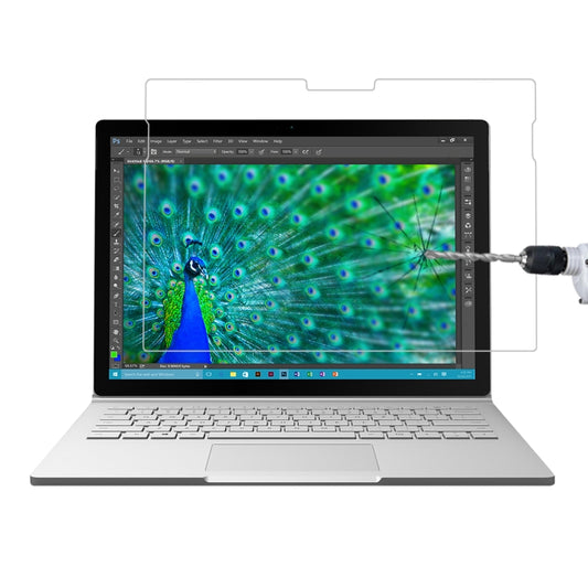 0.4mm 9H Surface Hardness Full Screen Tempered Glass Film for Microsoft Surface Book 13.5 inch, For Surface Book 13.5 inch