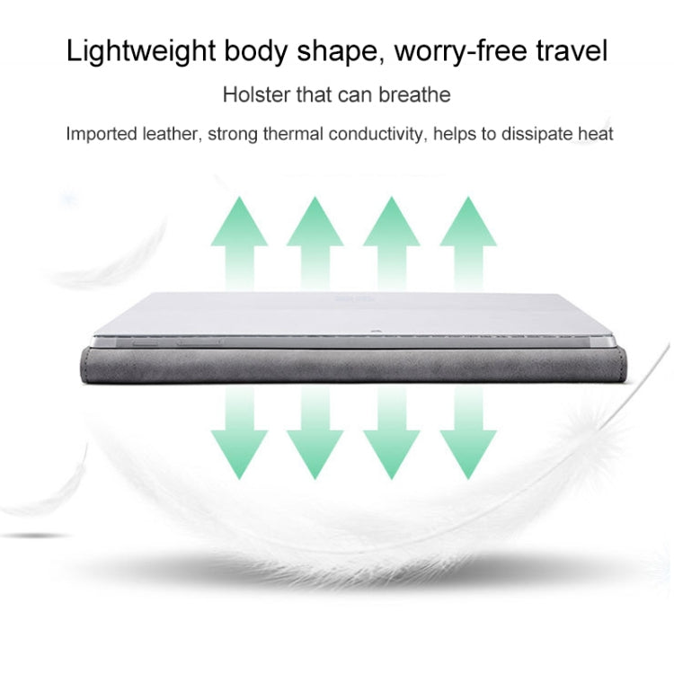 For Microsoft Surface Pro 7 / 7+ South African Sheepskin Magnetic Horizontal Flip Leather Case with Pen Slot & Holder, Case