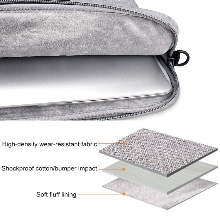 ST03S 14.1 inch Double Side Pockets Wearable Oxford Cloth Soft Handle Portable Laptop Tablet Bag, 14.1 inch Black, 14.1 inch Pink, 14.1 inch Grey, 14.1 inch Deep Space Gray, 14.1 inch Navy Blue