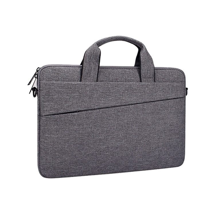 ST03S 14.1 inch Double Side Pockets Wearable Oxford Cloth Soft Handle Portable Laptop Tablet Bag, 14.1 inch Black, 14.1 inch Pink, 14.1 inch Grey, 14.1 inch Deep Space Gray, 14.1 inch Navy Blue